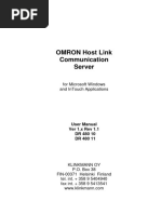 OMRON Host Link Communication Server User Manual