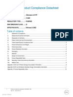 Alienware Alienware m15 r7 p109f p109f005 Dell Regulatory and Environmental Datasheet En-Us