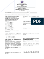 Remediation 2 Geometric Sequence Geometric Mean Geometric Series