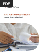 ADC Written Exam Handbook General Dentistry June 2022