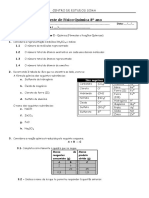 Teste de Avaliação F. Q. 8º Ano Química e Introdução Ao Som