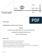 Etude Des Caracterestiques D'un Capteur de Temperature