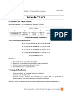 Série de TD N°1: A-Analyse D'une Trame Ethernet