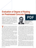 Evaluation of Degree of Rusting On Prestressed Concrete Strand