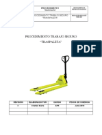 Procedimiento Trabajo Con Transpaleta