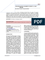 Pre-Prosthetic Alveoloplasty in A Diabetic Patient A Case