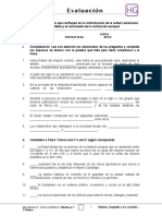 7basico - EvaluacioÌn NÂ° 5 Historia - Clase 01 Semana 24 - S2