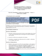 Guía de Actividades y Rúbrica de Evaluación - Unidad 1 - Tarea 2 - Elaboración de Wix