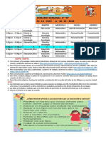 HORARIO ESCOLAR 4°B Semana 28