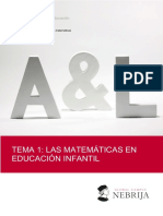 Tema 1: Las Matemáticas en Educación Infantil