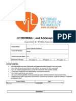 SITXHRM003 - Written Assessment