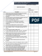 Portacabin Inspection Checklist