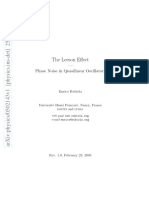 The Leeson Effect - Phase Noise in Quasilinear Oscillation