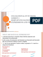 Lesson 1 Rational Expressions and NPV's