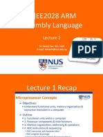 EE2028 - S2Ay2122 - Lecture 2 Assembly - Mem Addr