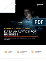 Advanced Certification in Data Analytics For Business