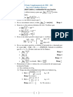 Ejercicios de Guía Complementaria de MM - 201 Cálculo 1