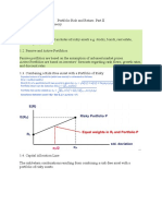 Portfolio Risk and Return