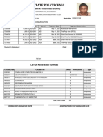 Lagos State Polytechnic: Student Examination Identity Card