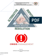 Criminology 6 Dispute Resolution and Crises Incidents Management