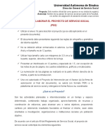 1 Guia para La Elaboracion de Proyecto de Servicio Social