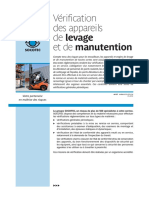 Vérification Des Appareils de Levage Et de Manutention