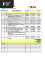 Nº Udes Listado de Material Marca Proveedor Unitario