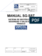 SG-SST-001 MANUAL Sistema de Gestión de La Seguridad y Salud en El Trabajo 2022