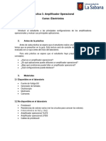 Práctica 3. Amplificadores Operacionales