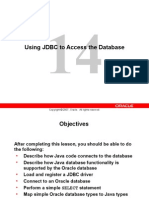 Using JDBC To Access The Database