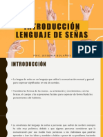 Introducción Lenguaje de Señas