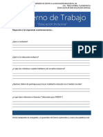 Cuaderno de Trabajo. eDUCACIÓN iNCLUSIVA