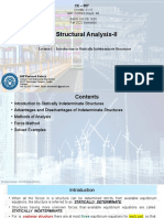 1 - Introduction To Statically Indeterminate Structures