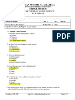 Ashoka, The Emperror Who Gave Up The War - Worksheet Answer Key