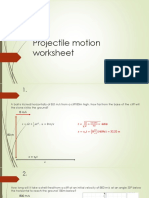 Projectile Motion Worksheet Answers