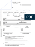 Solicitud de Licencia: Sector Magisterio