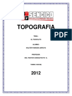 Topografia: Tema: El Teodolito