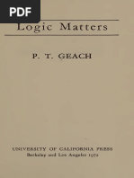 Peter T. Geach - Logic Matters