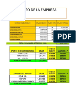 Logo de La Empresa: Nombre Del Empleado Salario Basico No de Dias Salario A Pagar