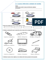 Ficha de Matemática 26-08 Comparamos Pesos