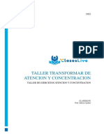 Taller Tranformar Atencion y Concentracion