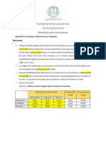 2 - Matrices - Matriz Insumo - Producto PDF