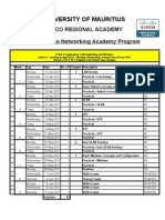 Student Time Table CCNA E3 V3