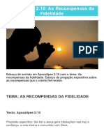 Apocalipse 2 10 As Recompensas Da Fidelidade