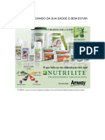 Nutrillite Cuidando Da Sua Saúde e Bem Novo Material