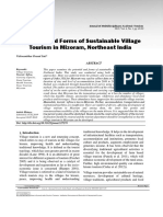 Sustainable Village Tourism in Mizoram