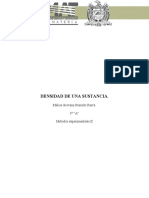 Práctica 3. Densidad de Una Sustancia.