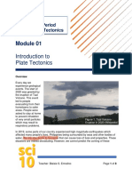 Sci10 Unit 01 Module 01 - Introduction To Plate Tectonics Handout