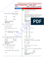 2406 Maths Paper With Solution Evening