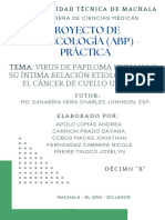 Proyecto - Virus de Papiloma Humano y Su Íntima Relación Etiológica Con El Cáncer de Cuello Uterino